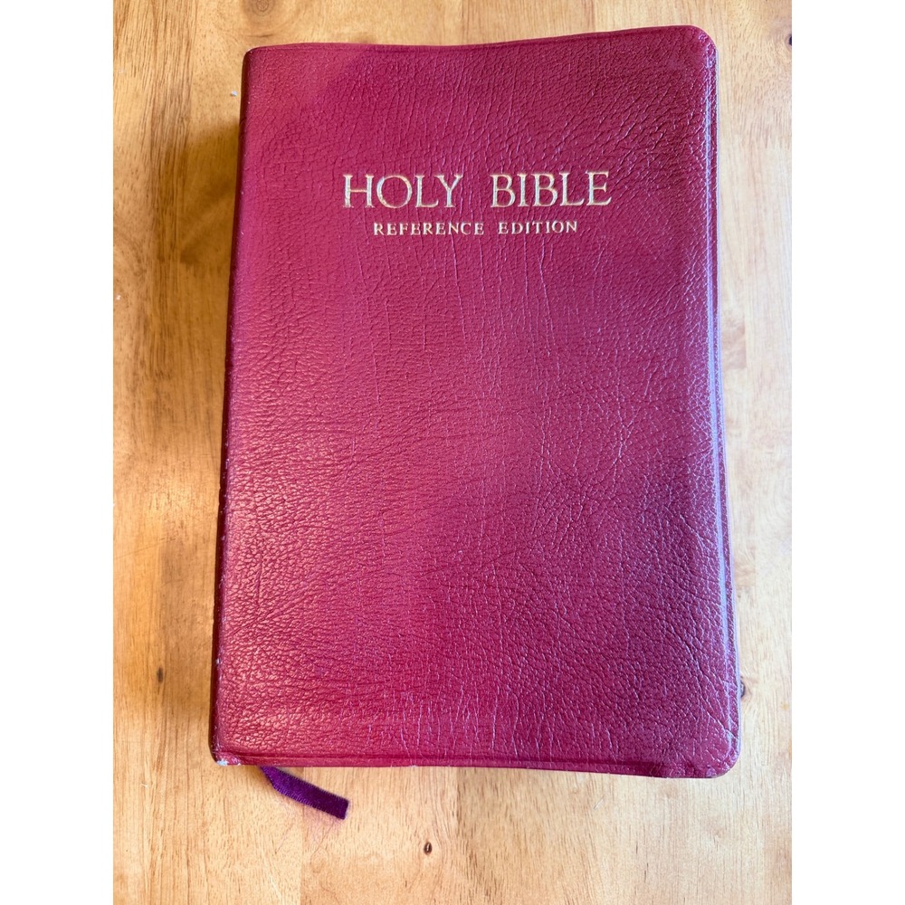 Thomas Nelson KJV Holy Bible Reference Edition Red Letter Burgundy 696BC Vintage
